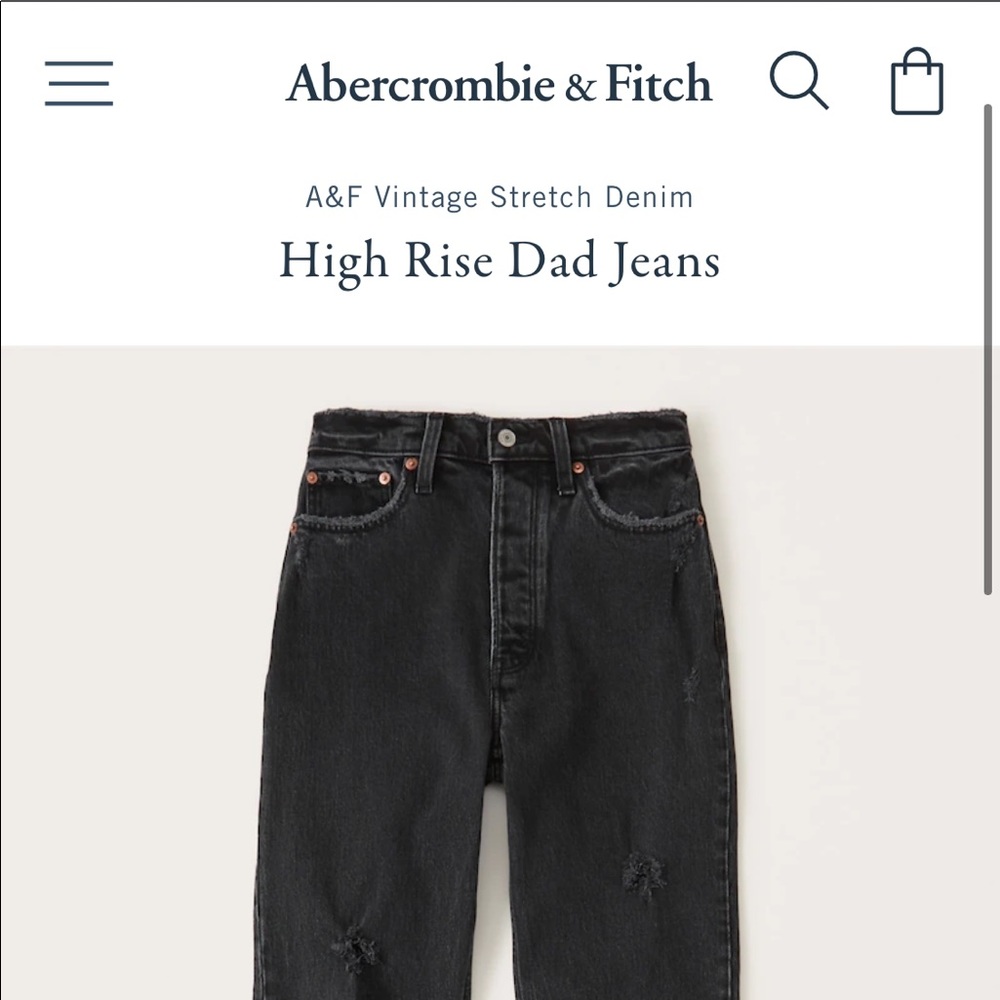 Abercrombie High Rise Dad Jeans